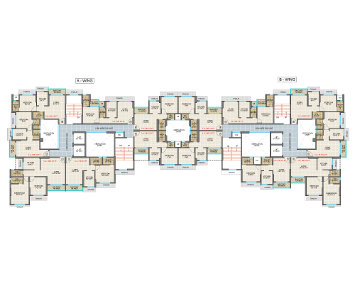 Typical Floor Plan 2ND To 7TH, 9TH To 12TH, 14TH To 15TH